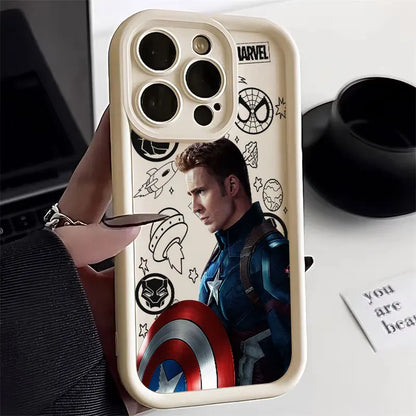 Marvel Ironman Captain America Case For Apple iPhone