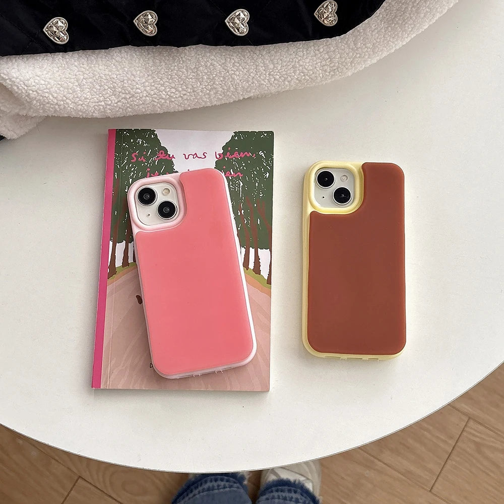 Jelly Color Liquid Soft Silicone Magnetic Slim Phone Case For iPhone