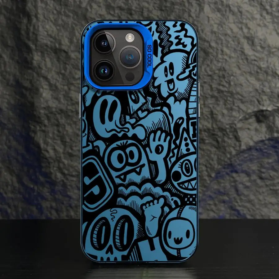 Super Cool Black Graffiti Phone Case