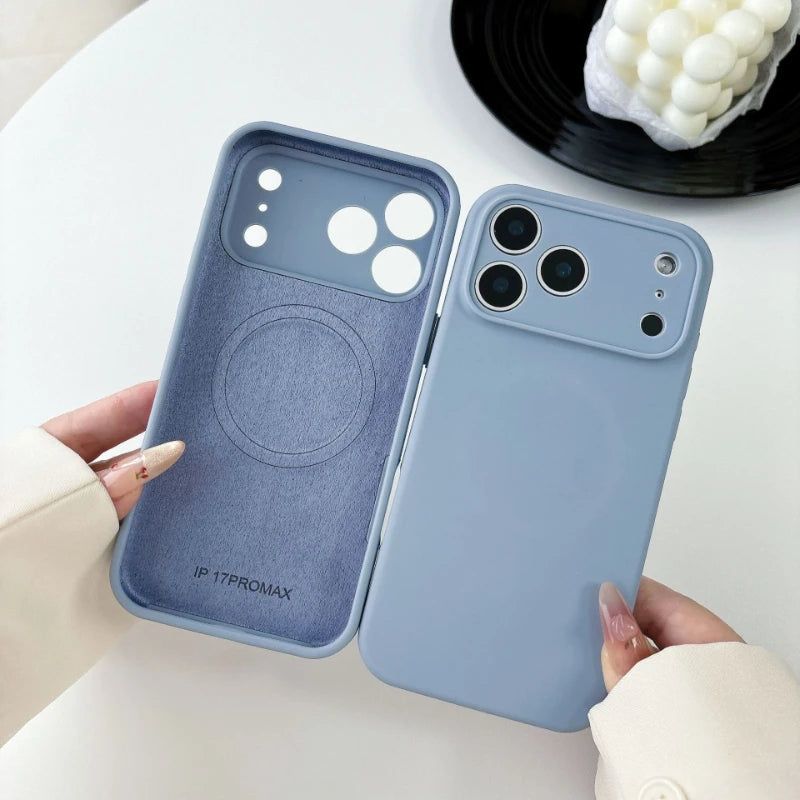 For Magsafe Original Liquid Soft Silicone Phone Case For iPhone Magnetic Wireless Cases Cover