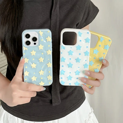 Couple Lovely Stars Case Compatible Phone Case