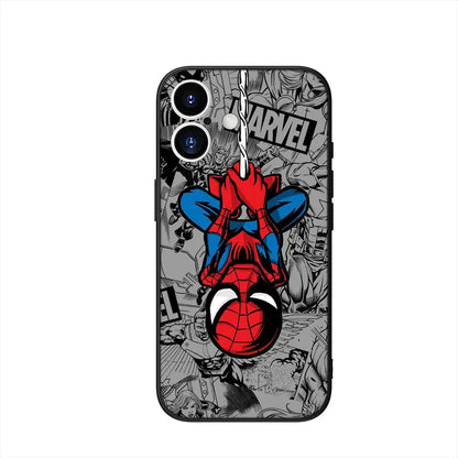 Sticker Marvel Spiderman Cover Phone Case For Apple iPhone