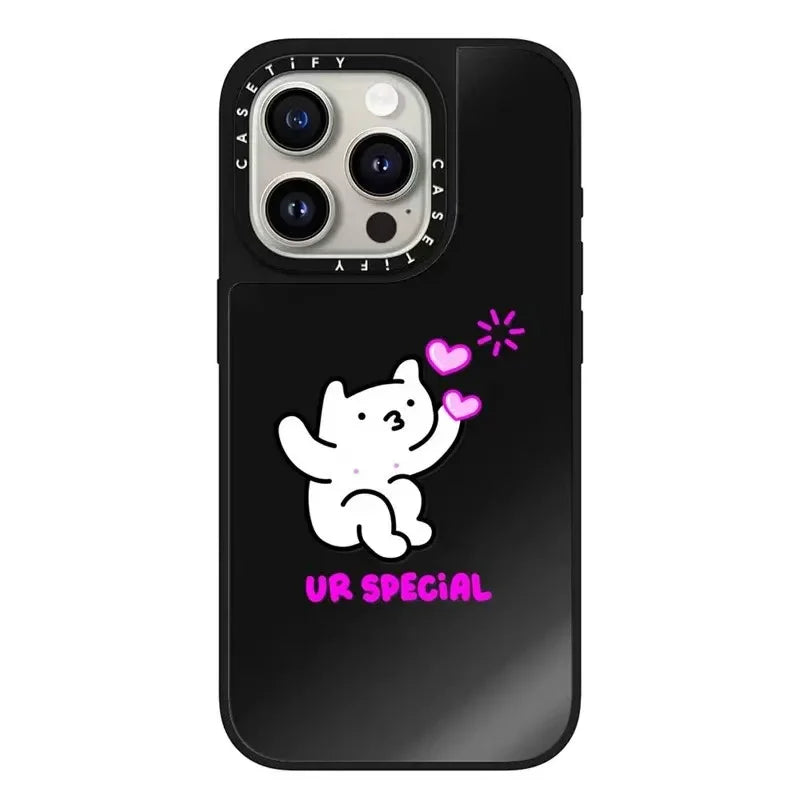 Creative Artist Cat Design Phone Case