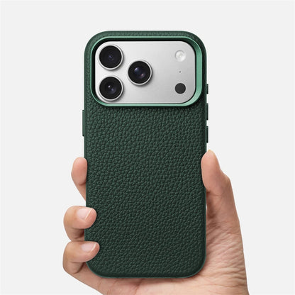 Luxury Business Lychee Texture Leather Shockproof Case For iPhone