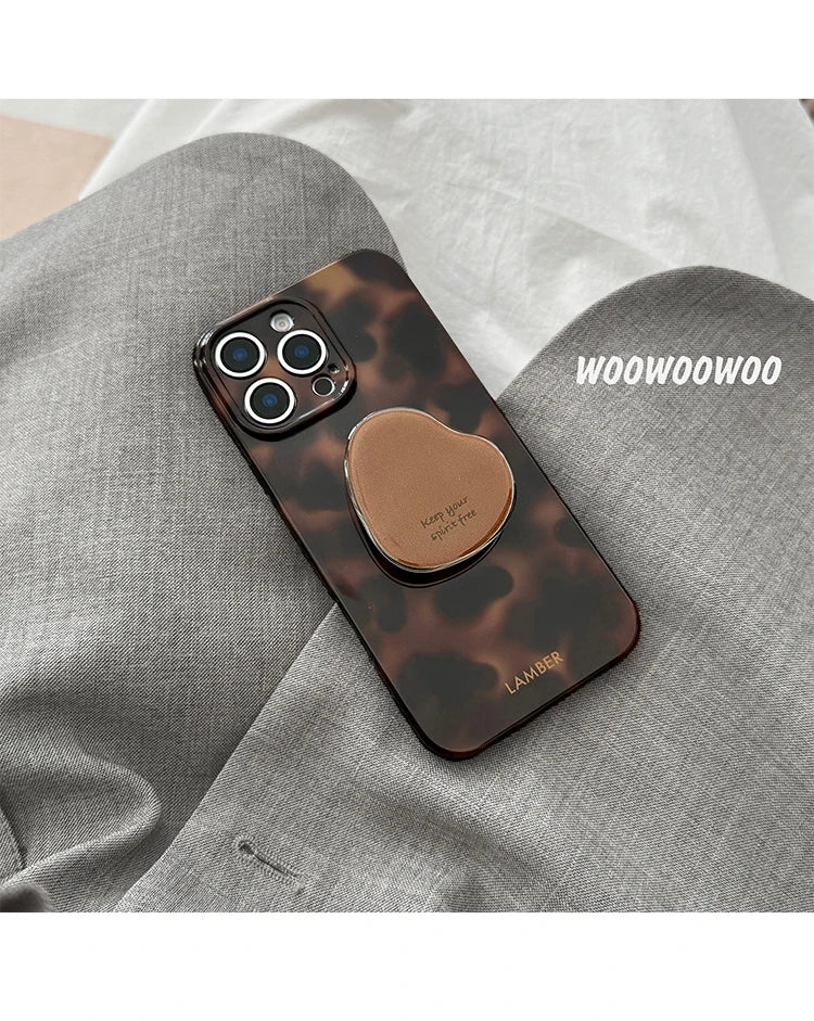 Stylish Personality Black Brown Amber Iceberg Pattern Magnetic For iPhone