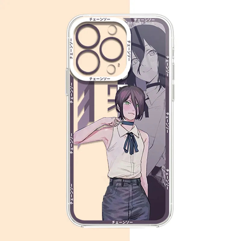 Chainsaws Mans Rese Makima Cute Phone Case For iPhone