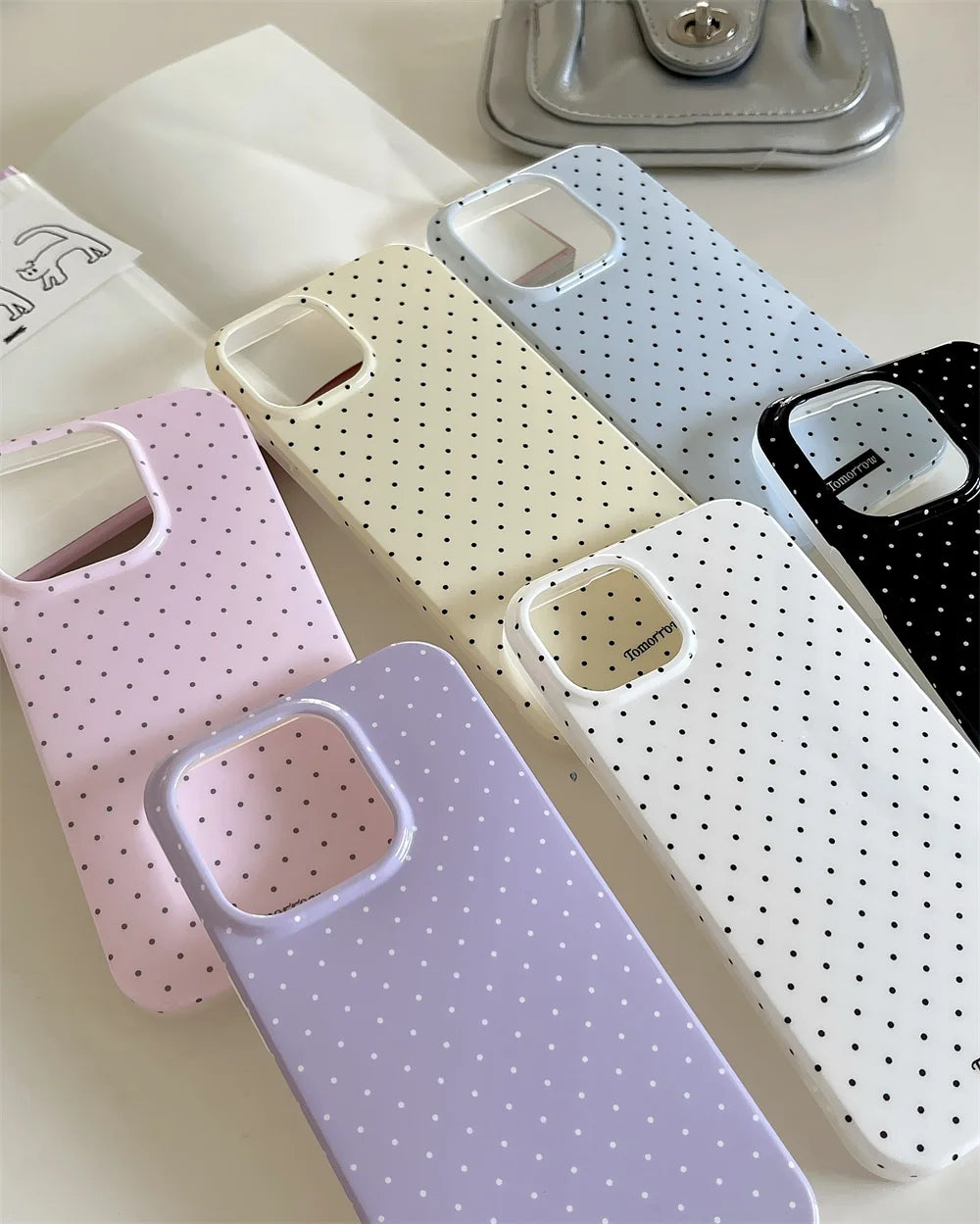 INS Polka Dot Small Fresh Mobile Phone Case For iPhone Shockproof Cover For iPhone