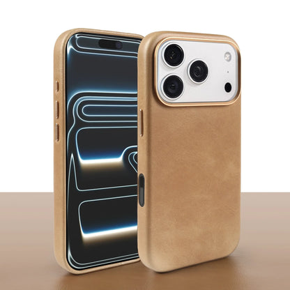 Luxury Oil-Wax Genuine Leather MagSafe Case with Wireless Charging Support