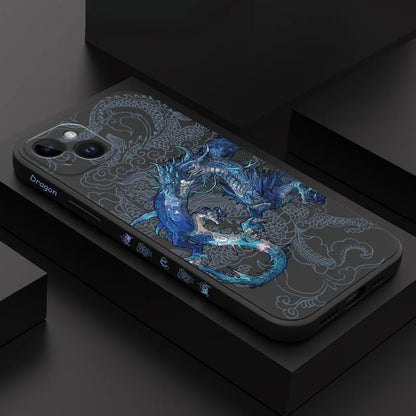 Blue Dragon Phone Case For iPhone