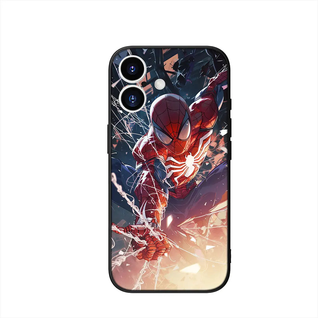 Sticker Marvel Spiderman Cover Phone Case For Apple iPhone