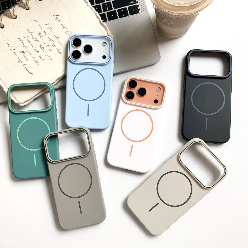 Luxury Magsafe Matte Magnetic Phone Case For iPhone
