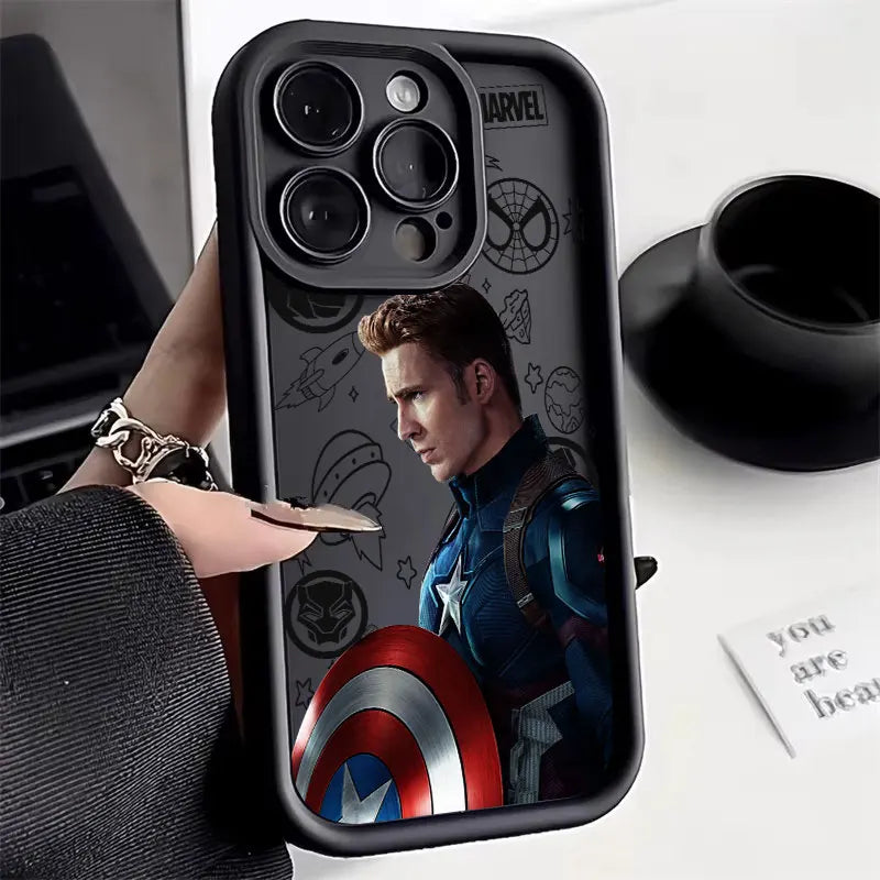 Marvel Ironman Captain America Case For Apple iPhone