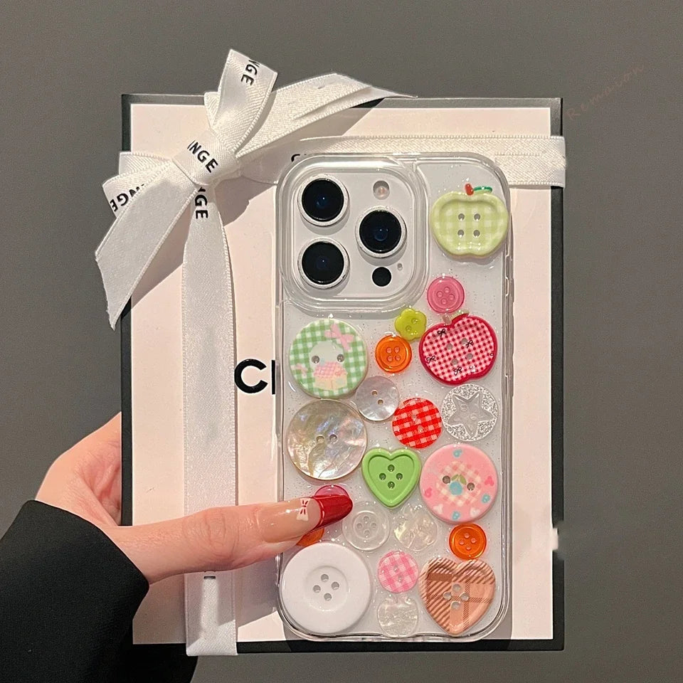 Button Shockproof Phone Case