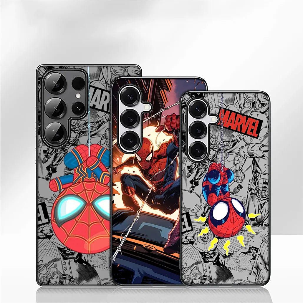 Sticker Marvel Spiderman Cover Phone Case For Apple iPhone