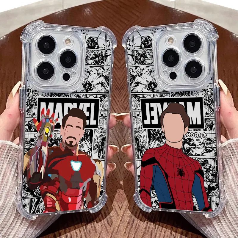 Marvel Faceless Hero Ironman Clear Case For iPhone