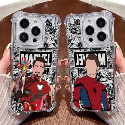 Marvel Faceless Hero Ironman Clear Case For iPhone