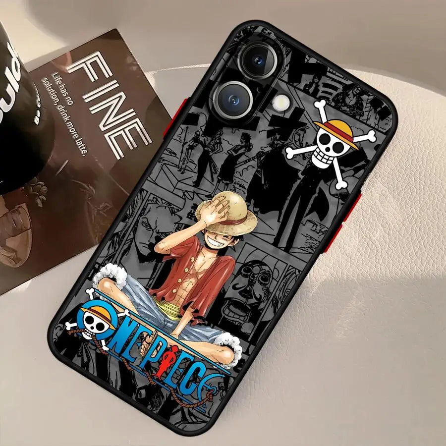 Case For iPhone Mini Back Phone Cover Ones Pieces Luffys Zoros