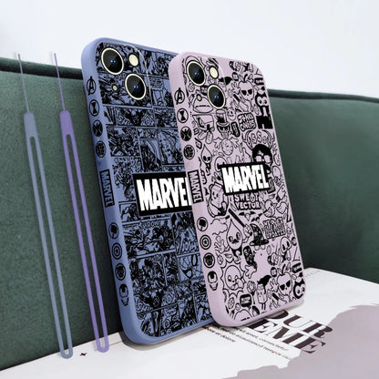 Marvel Superhero Cartoon For Apple iPhone