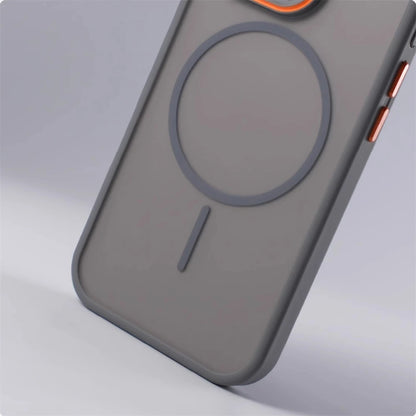 Luxury Matte Translucent MagSafe iPhone Case – Magnetic Shockproof Cover