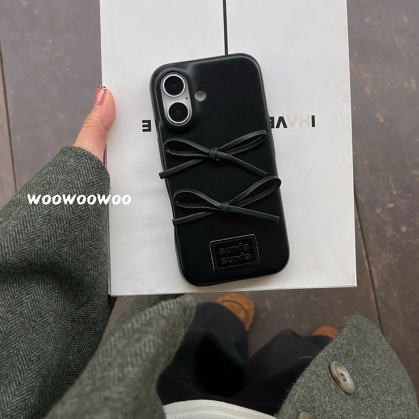 Luxury Bow Leather Case For iPhone