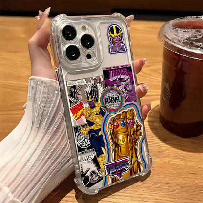 Retro Marvel Super Heroes Phone Case For iPhone