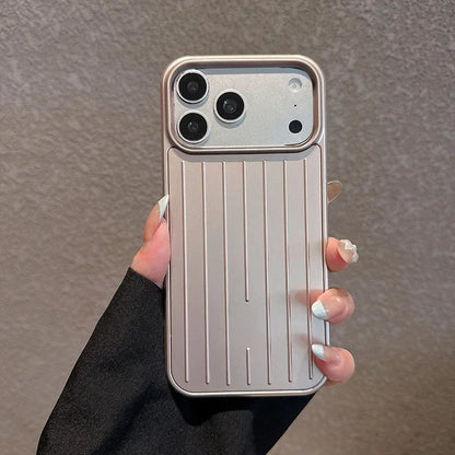 Luxury Striped Luggage Texture Phone Case For iPhone