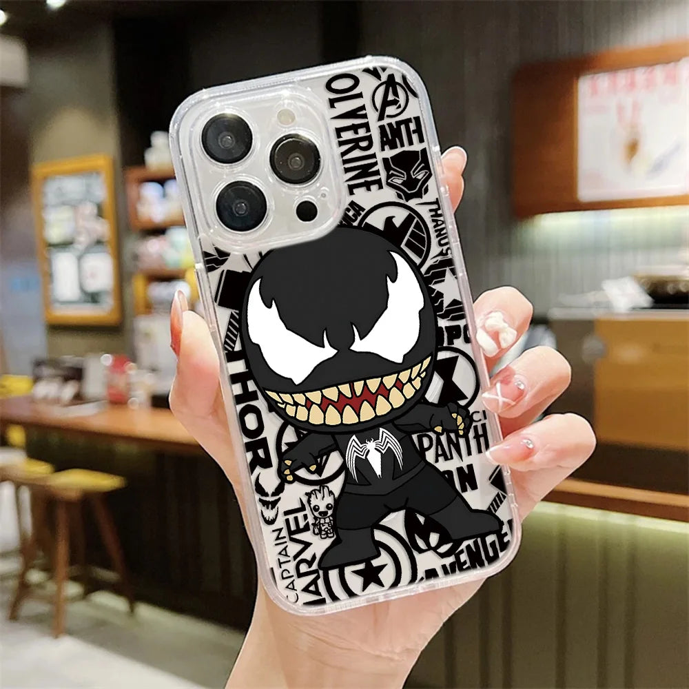 Anime Marvels Spider Man Magnetic Phone Case For iPhone