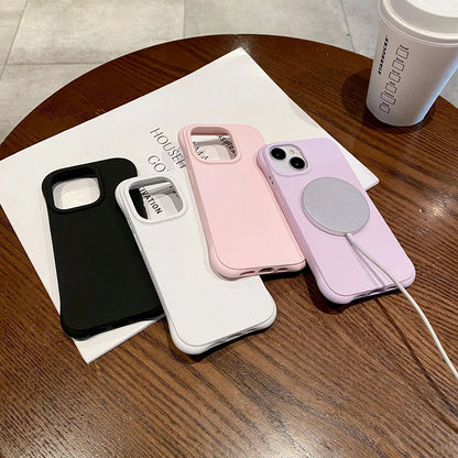 Magnetic Wireless Charging Phone Case For iPhone Case Silicone For Magsafe Protection Cover