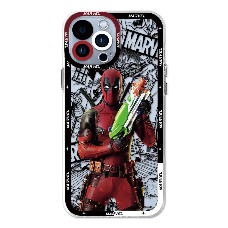Cover Marvel Interesting Deadpool Phone Case For Apple iPhone