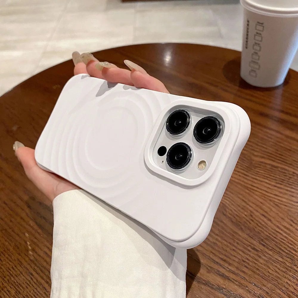 Magnetic Wireless Charging Phone Case For iPhone Case Silicone For Magsafe Protection Cover