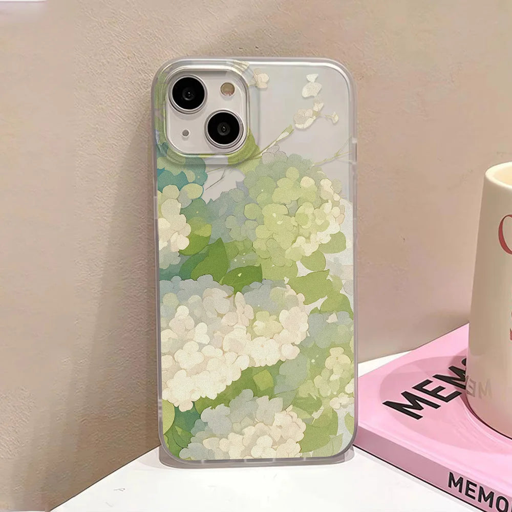 Flower Clear Phone Case For iPhone Case iPhone