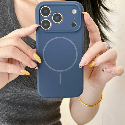 MagSafe Magnetic Silicone iPhone Case With Lens Protection