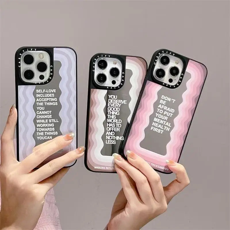 Motivational Quotes Wave Pattern Suitable Phone Case