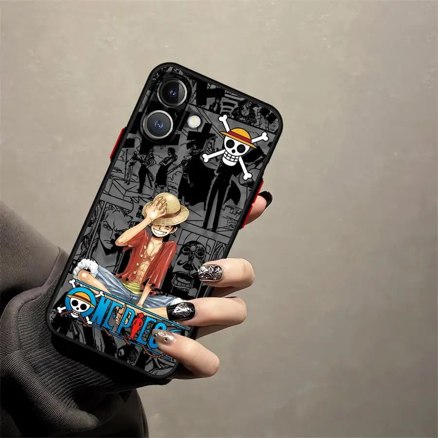 Case For iPhone Mini Back Phone Cover Ones Pieces Luffys Zoros