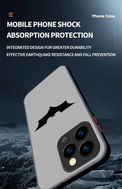 Marvel Cool Batman Spider Man Logo Matte Case For iPhone