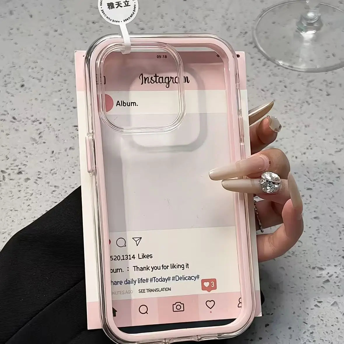 Luxury Candy Color Frame Clear Back Phone Case For iPhone