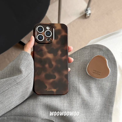 Stylish Personality Black Brown Amber Iceberg Pattern Magnetic For iPhone