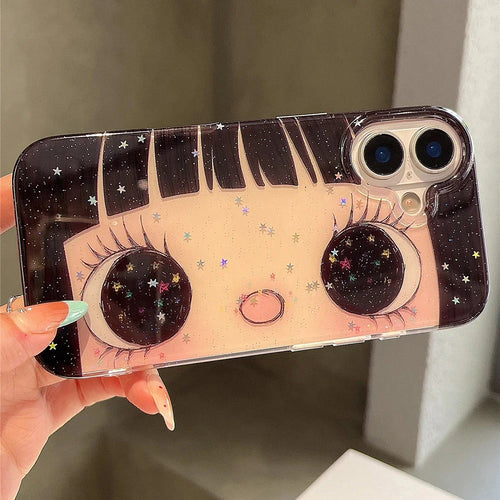Cartoon Anime Shinning Eyes Cute Phone Case For iPhone
