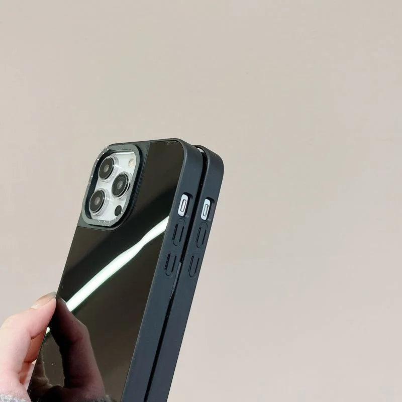 Luxury Makeup Mirror Phone Case For iPhone – MagSafe Compatible Hard Cover