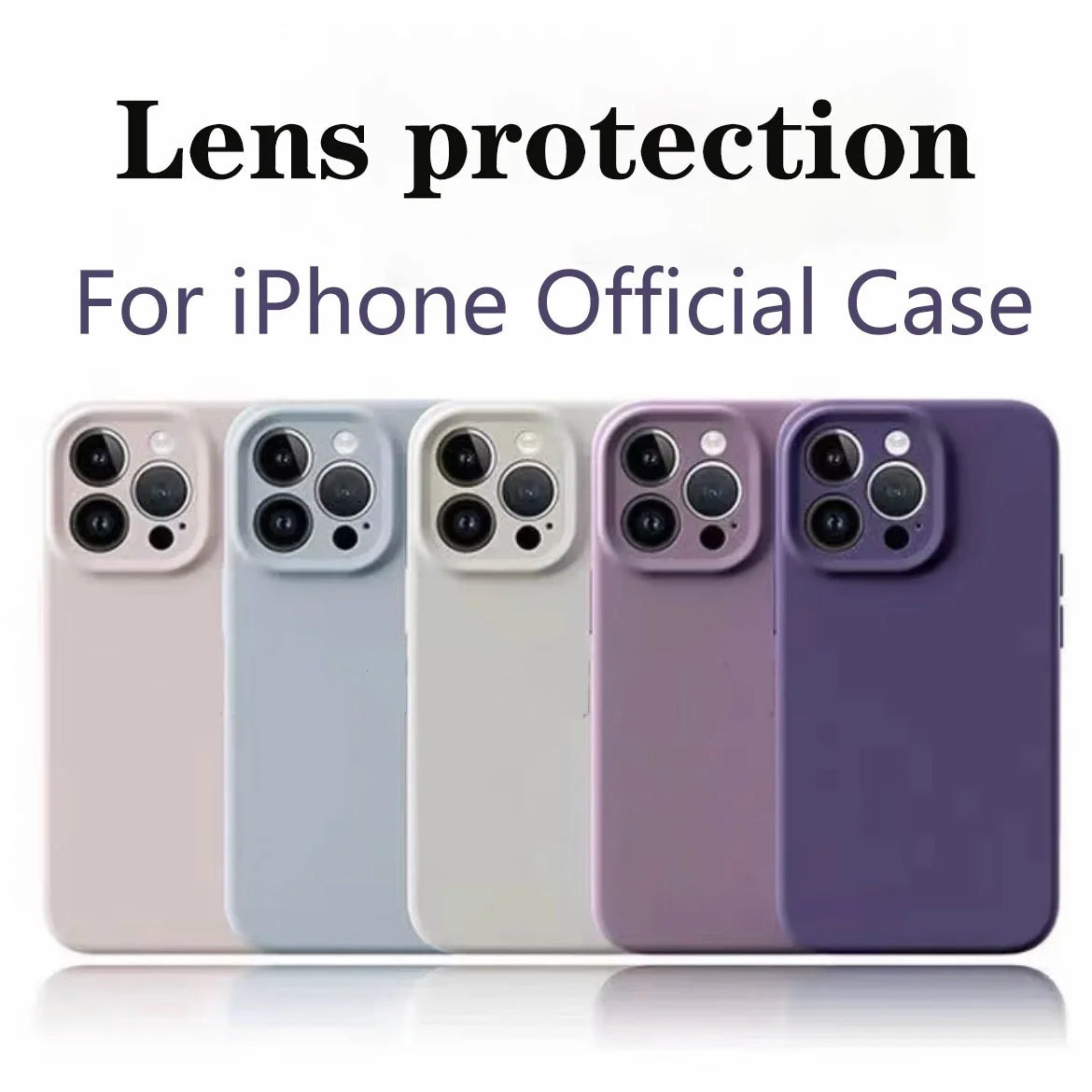 Liquid Silicone Phone Case For iPhone Cases For iPhone Camera Lens Protection Cover
