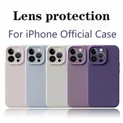 Liquid Silicone Phone Case For iPhone Cases For iPhone Camera Lens Protection Cover