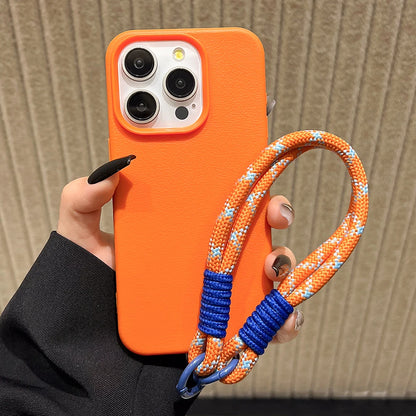 Lanyard Strap Rope Silicone Phone Case For iPhone