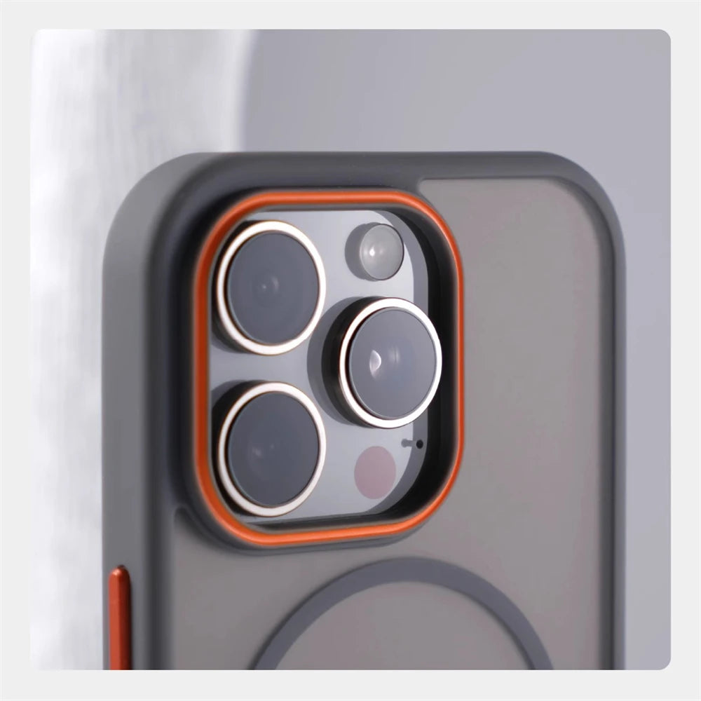 Luxury Matte Translucent MagSafe iPhone Case