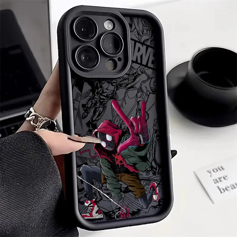 Spider Man Miles Morales Case For Apple iPhone