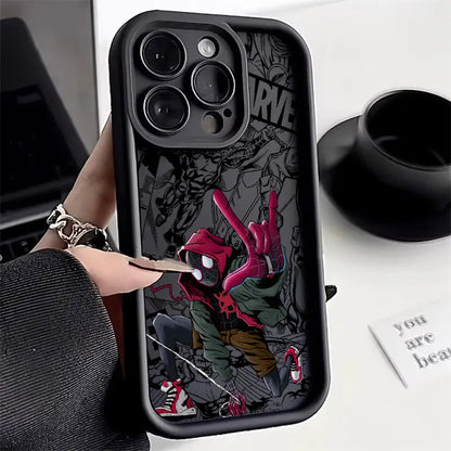 Spider Man Miles Morales Case For Apple iPhone