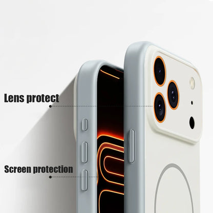 Whale Patterned Magnetic Case For iPhone For Magsafe Wireless Charge Shockproof Lens Protect Phone Cover