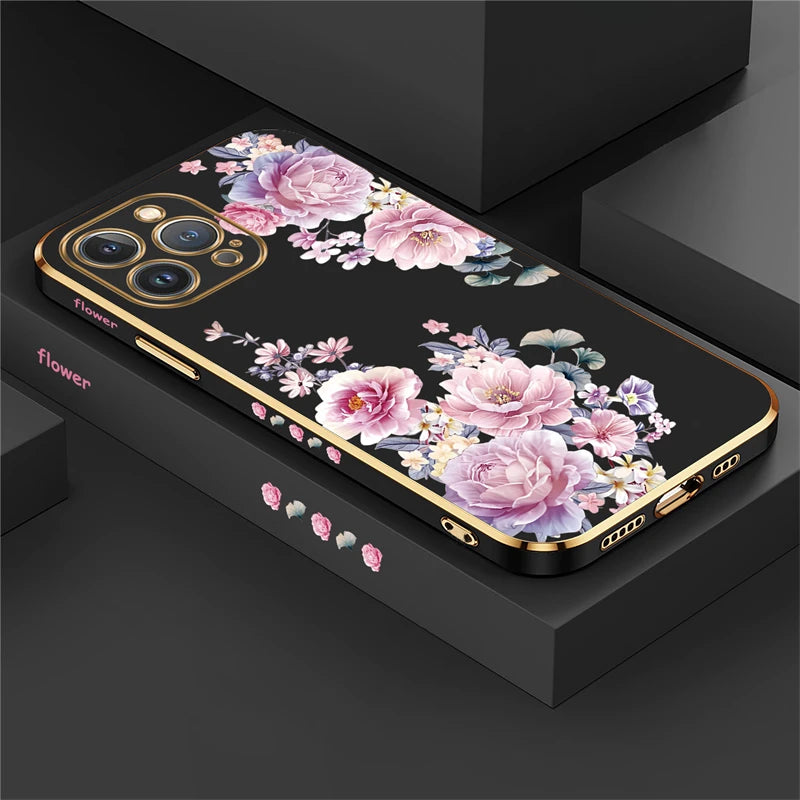Luxury Flowers Case For iPhone