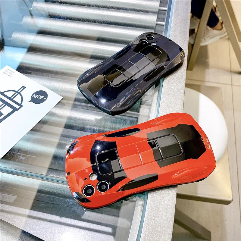 Armored Luxury Super Car Soft TPU Painted Shockproof Phone Case For IPhone