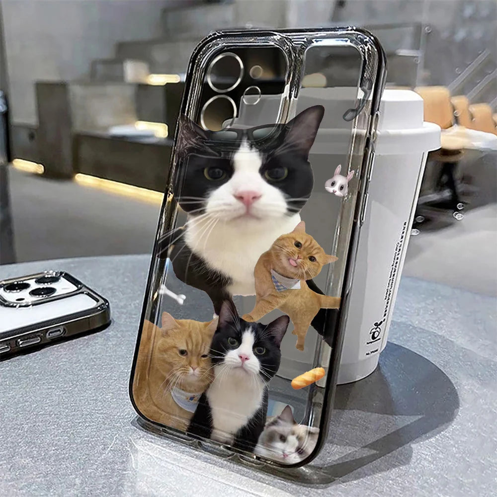 Lovely Cat Soft Phone Case For iPhone