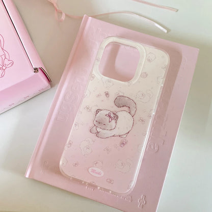 Cute Cartoon Cat Phone Case For iPhone